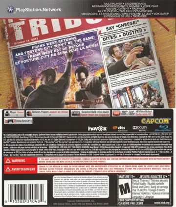 Dead Rising 2 - Off the Record (USA) (v1.01) (Disc) (Update) box cover back